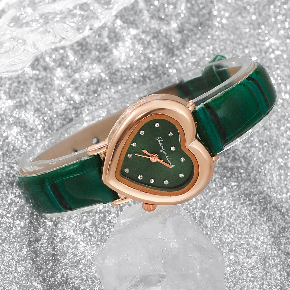 Heart-Shaped Women's Watch Set, 2pcs Gift